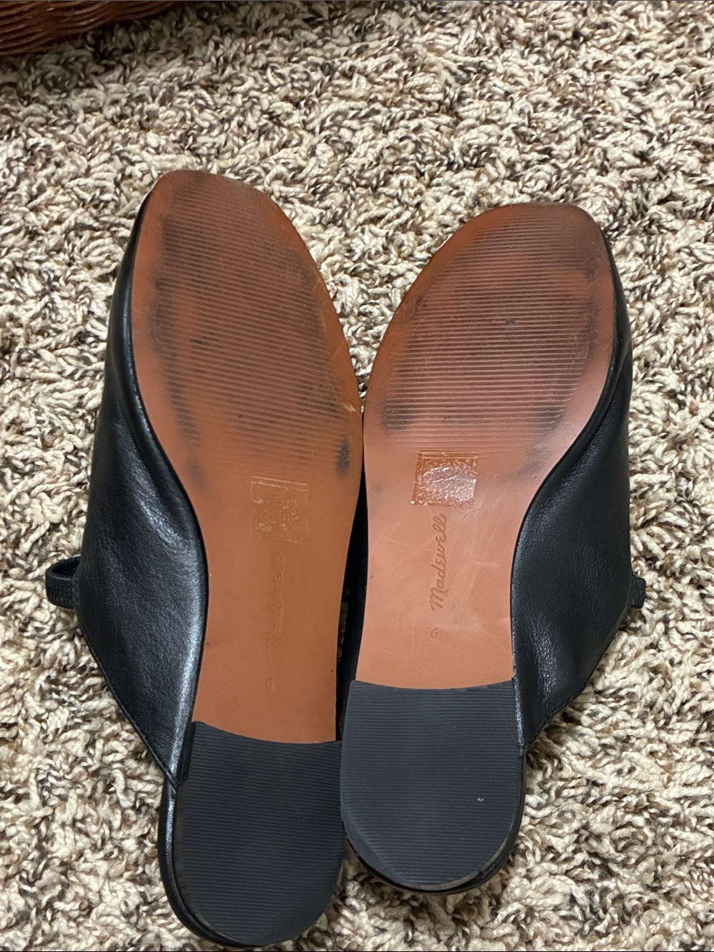 Madewell Black Leather Mary Jane Mules - Picture 6 of 13